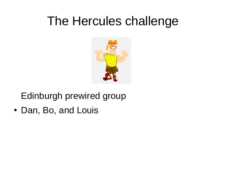 The Hercules challenge by the young people