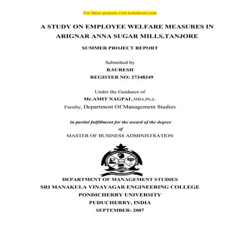 statutory and non-statutory welfare measure