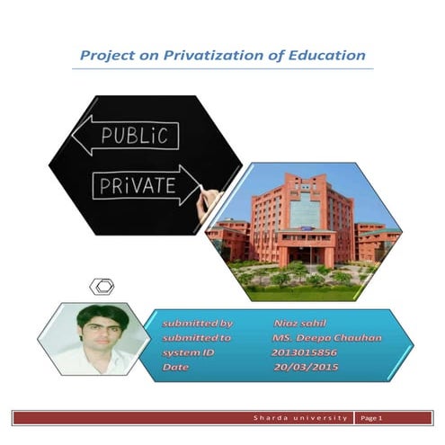 Project on Privatization of Education