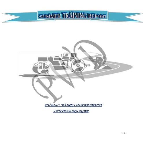 Project report on CC road