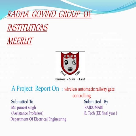 wireless automatic railway gate control