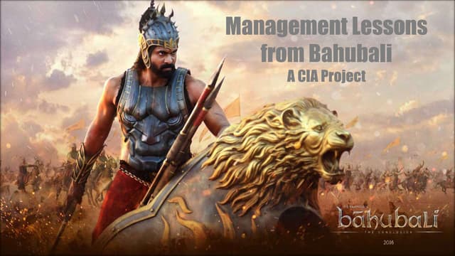 Management Lessons from Bahubali