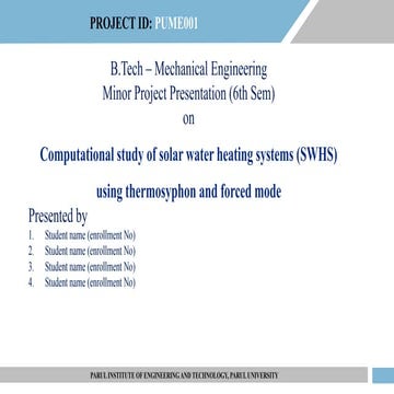 Project proposal ppt for researcher initiaitve