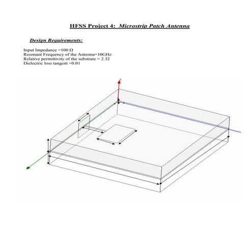 Project 4-microstrip patch antenna