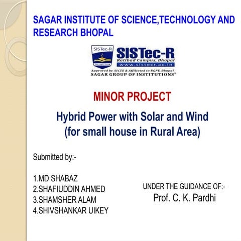 Hybrid power generation system | PPTX