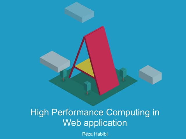 High Performance Computing in web application