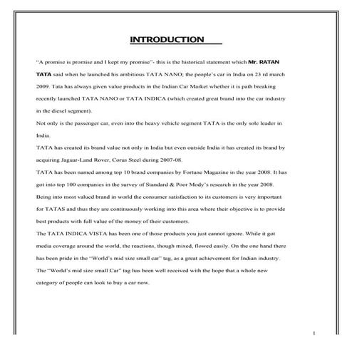 Project on-tata-motors