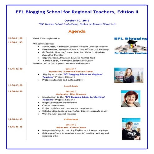 Project opening-event-agenda