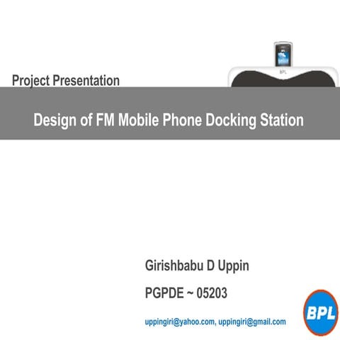 Project Presentation by Girishbabu D Uppin