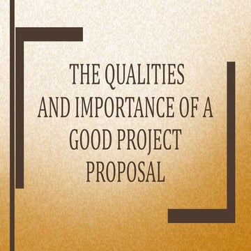 Project proposal