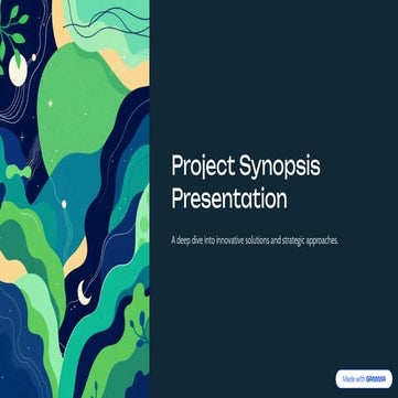 Project-Synopsis-Presentation for the college students | PDF
