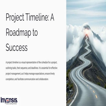 Project Timeline A Roadmap to Success in Project Management