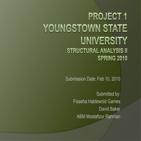 Structural Analysis I Powerpoint | PPTX