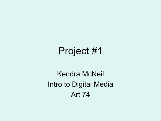 Project #1