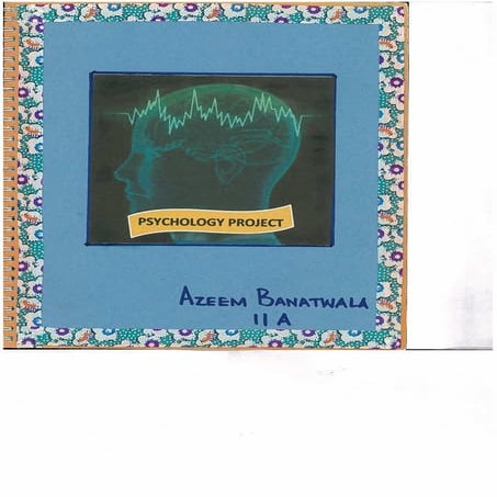 Project 1 : The Psychology of a Child's Mind 