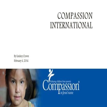 Compassion International By Lindsey Crown