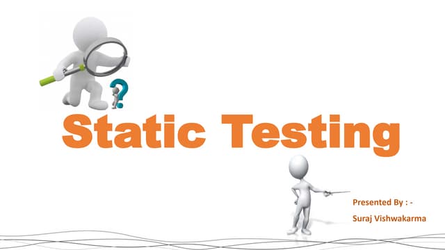 Static Testing 