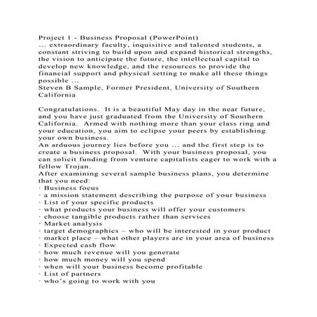Project 1 - Business Proposal (PowerPoint)… extraordinary faculty,.docx