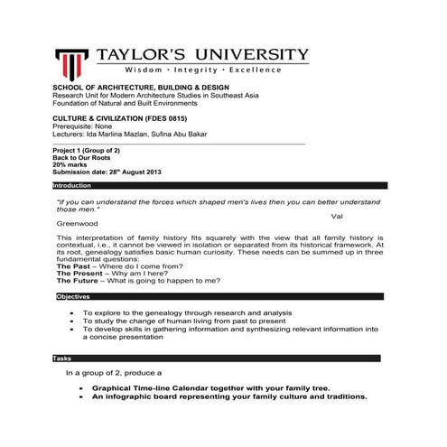 FNBE0115 - C&C PROJECT 1 BRIEF