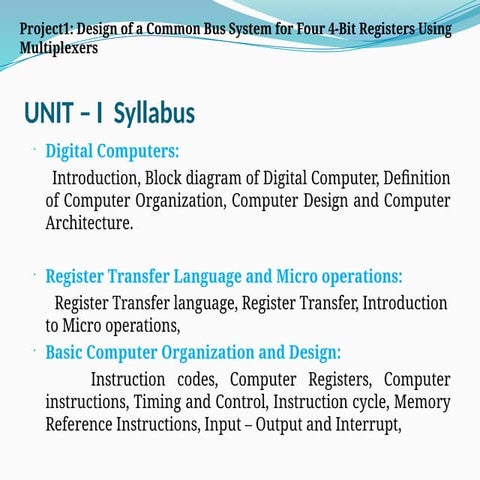 Bus system using Multiplexer in COA .ppt