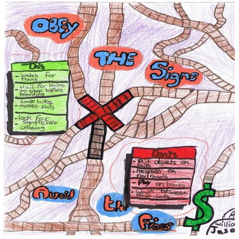 Operation Lifesaver Canada Off The Rails Contest winning print content 2012