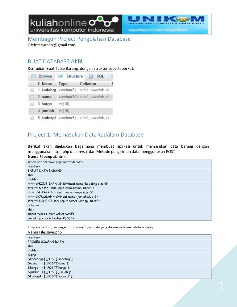 program stock barang php tutorial program stock barang php tutorial