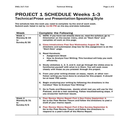 Project1 schedule steps_engl317_summer2021 | DOCX