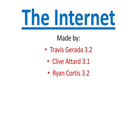 The Internet Project for Mr.Borg Computing