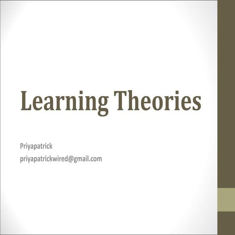 learning theory