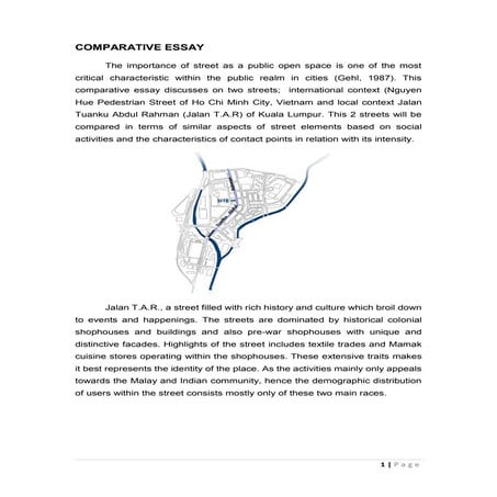 Theories of Architecture & Urbanism - Project 2: Comparative Essay  