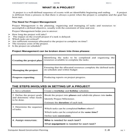 Project 2007 full handout
