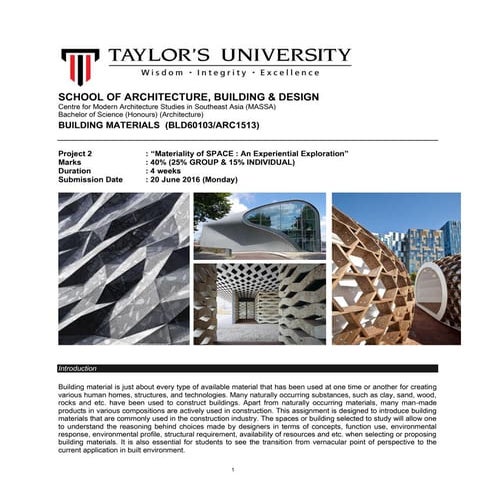 Architecture design studio 1 project 1 brief march 2016 | PDF