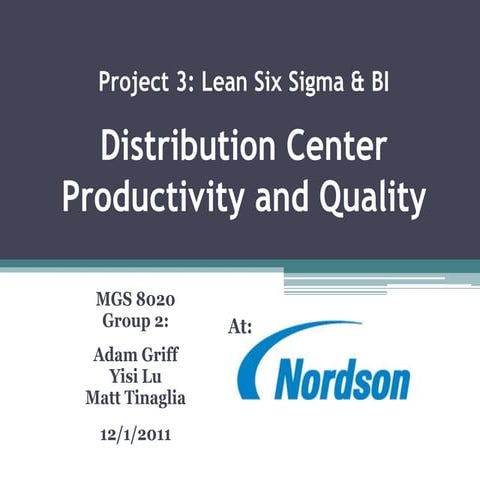 Six Sigma Project on Distribution Efficiency