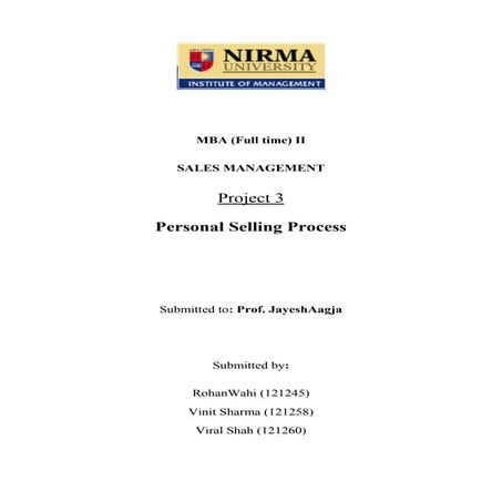 Project 3 sales management