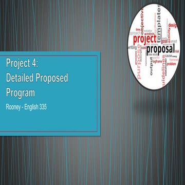 Project 4 proposed program