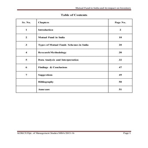 Mutual Fund in India and its Impact on Investors
