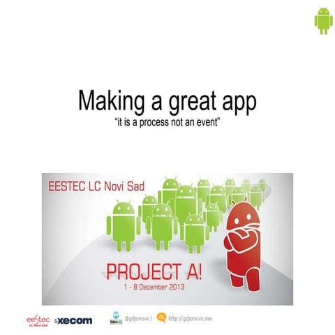 Project a day 1   making a great app