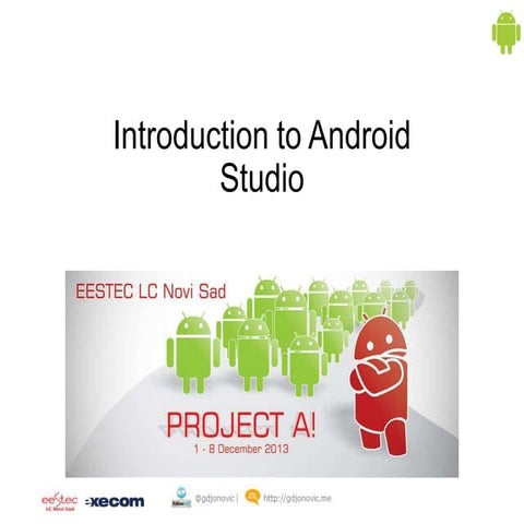 Project a day 2 introduction to android studio | PPTX | Operating ...
