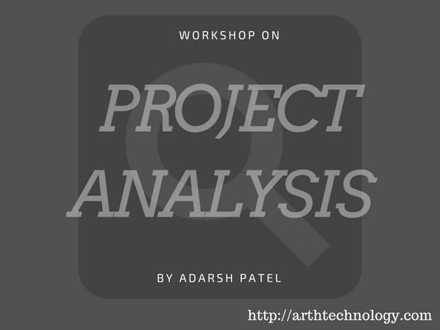 Project Analysis - How to Start Project Develoment