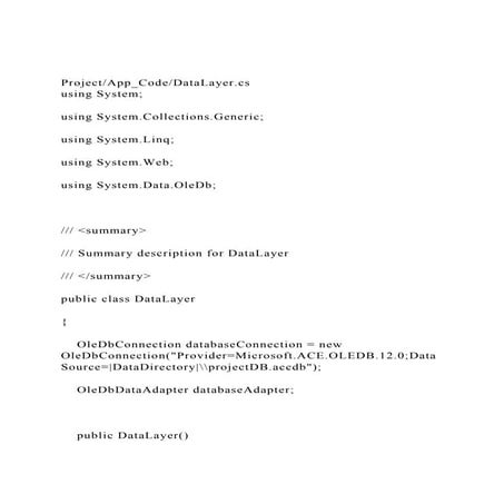 ProjectApp_CodeDataLayer.csusing System;using System.Coll.docx