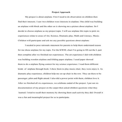 Stages of project approach with young children | PPTX