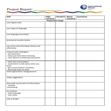 Project assessment grids