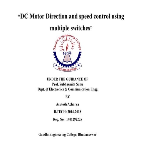 DC motor control using multiple switches