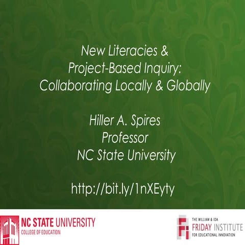 Project based inquiry in local and global settings