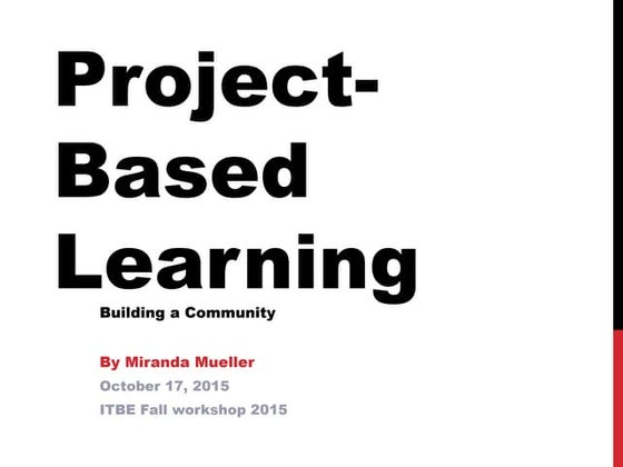Project based learning | PPT