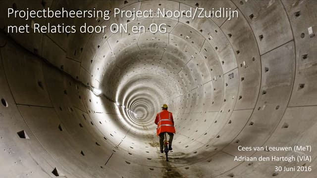 Projectbeheersing Noord/Zuidlijn me...
