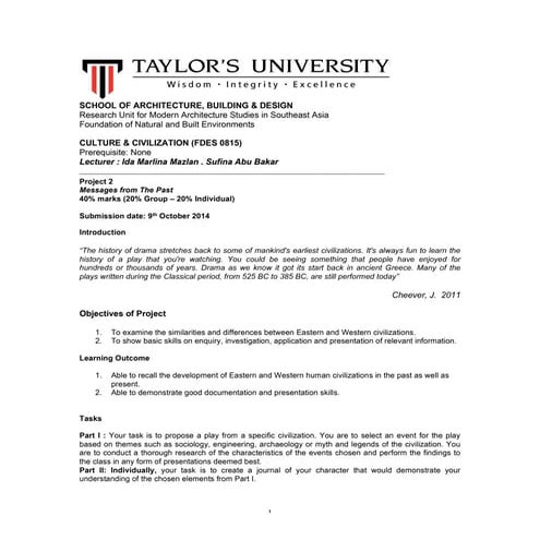 FNBE0115 - C&C PROJECT 2 BRIEF