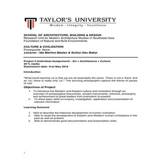 Project brief project 3