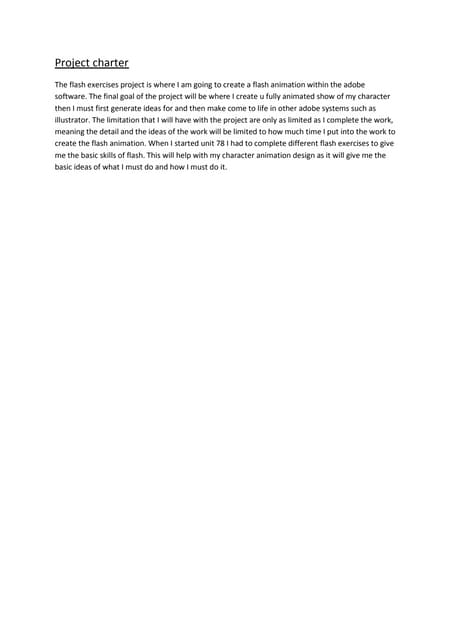 Project charter