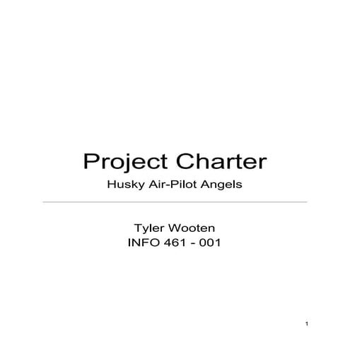 Project Charter Final Report | DOCX